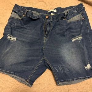 Denim shorts